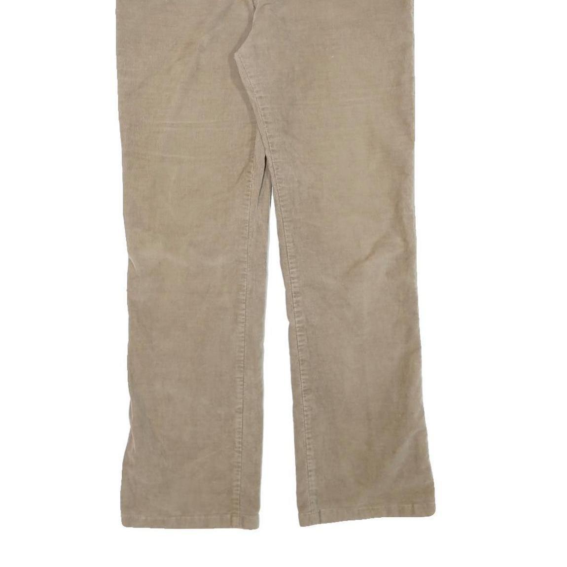 WRANGLER Mens Beige Cotton Blend Regular Straight Trousers W32 L28 Casual