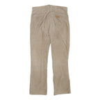 WRANGLER Mens Beige Cotton Blend Regular Straight Trousers W32 L28 Casual