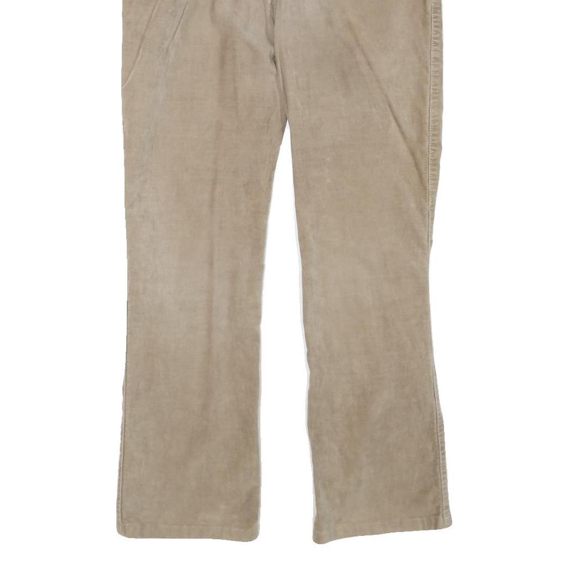 WRANGLER Mens Beige Cotton Blend Regular Straight Trousers W32 L28 Casual