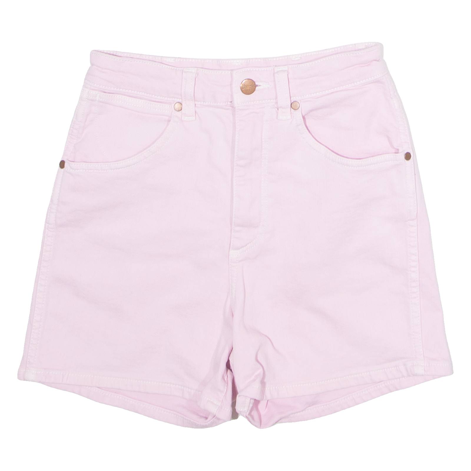 WRANGLER Mom Womens Denim Shorts Pink XS W24