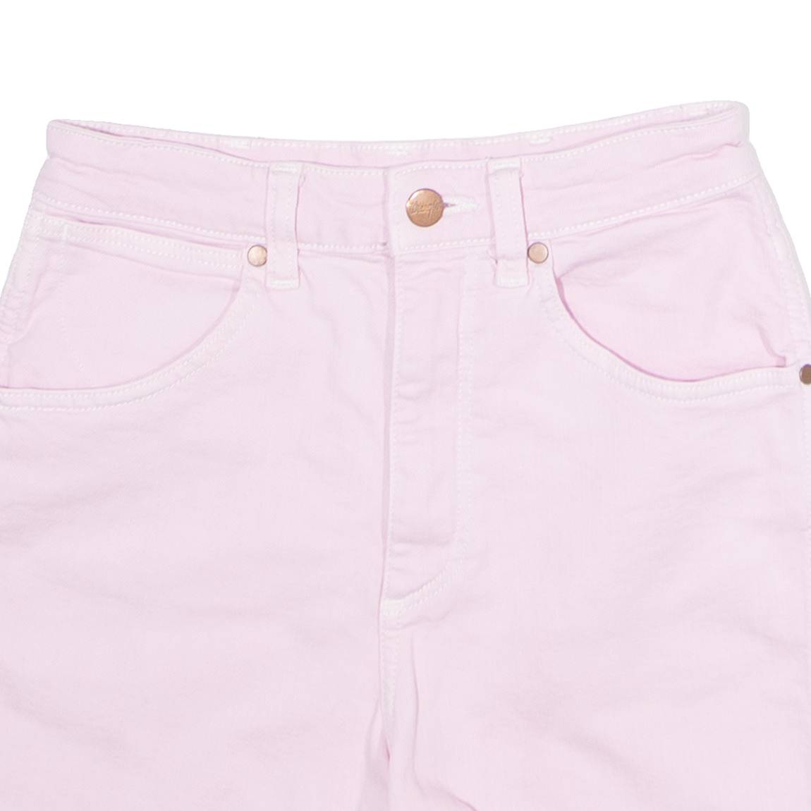 WRANGLER Mom Womens Denim Shorts Pink XS W24
