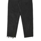 LEVI'S Womens Black Relaxed Straight Denim Light W27 L26 Painted Pocket Jeans