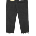 LEVI'S Womens Black Relaxed Straight Denim Light W27 L26 Painted Pocket Jeans