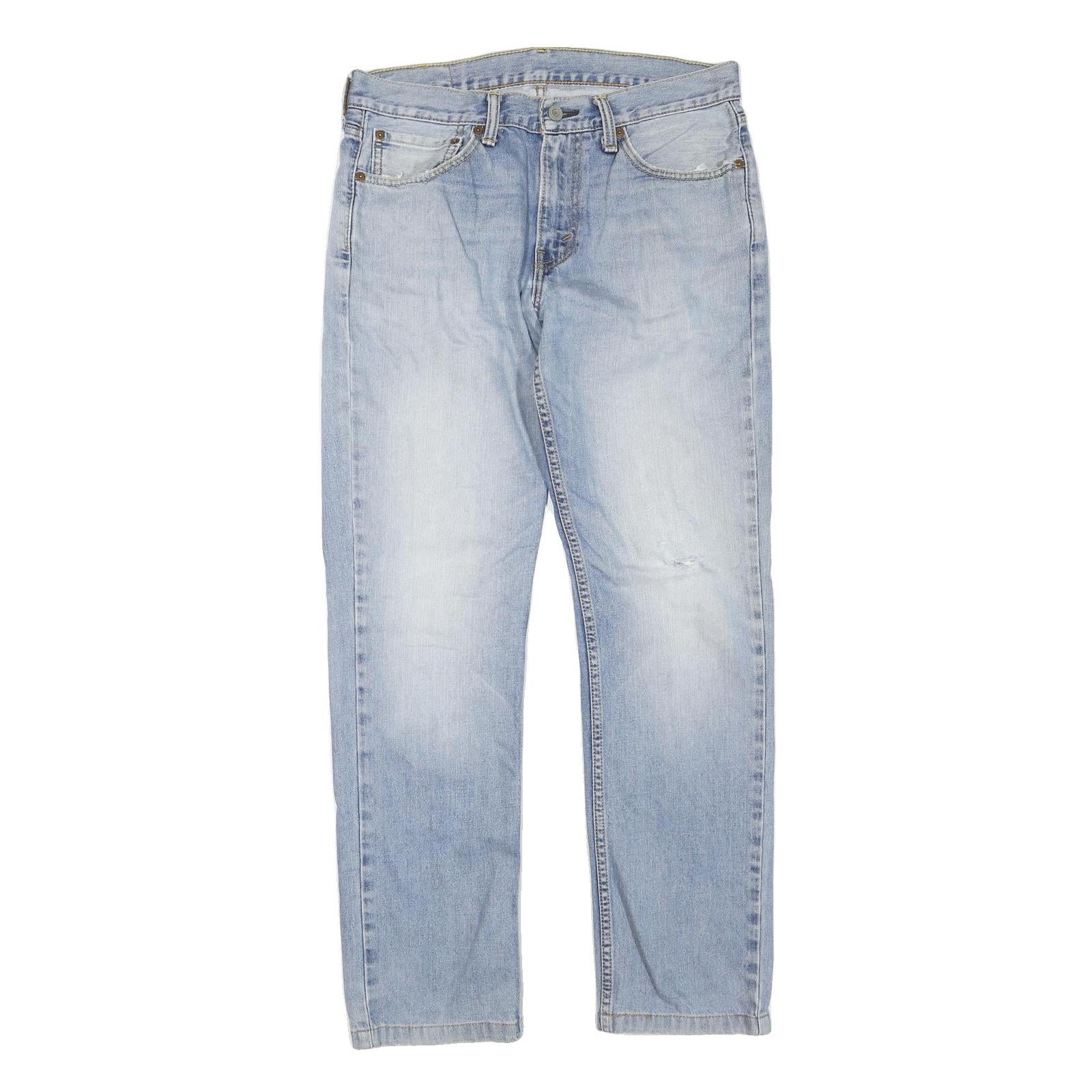 LEVI'S 511 Slim Womens Jeans Blue Regular Slim Denim Light W32 L30 Zip Cotton