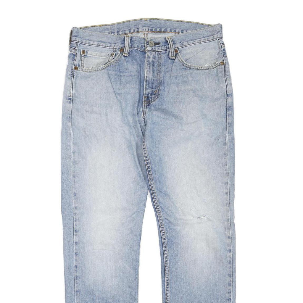 LEVI'S 511 Slim Womens Jeans Blue Regular Slim Denim Light W32 L30 Zip Cotton