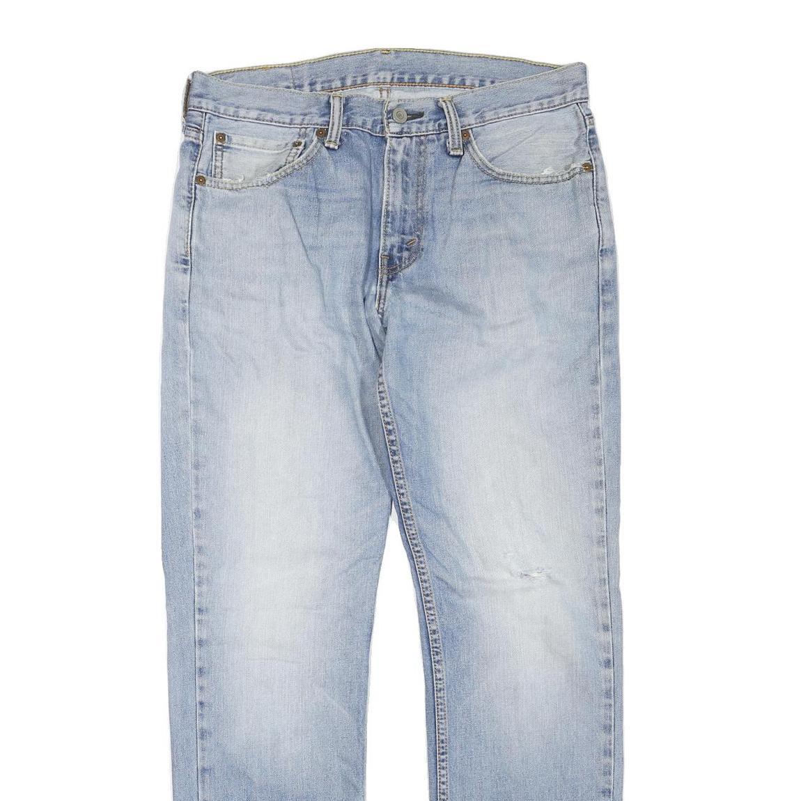 LEVI'S 511 Slim Womens Jeans Blue Regular Slim Denim Light W32 L30 Zip Cotton