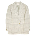 PENDLETON Womens Cream & Beige Check Wool Button Jacket L Woven Classic