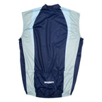 BRUNEX Cycling Mens Jersey Blue Sleeveless 1/4 Zip 2XL