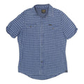 PME LEGEND Mens Blue Checked Shirt L Casual Cotton Short Sleeve Summer