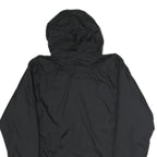 ADIDAS Mens Black Track & Field Jacket S Polyester Zip Hooded Plain Sportswear