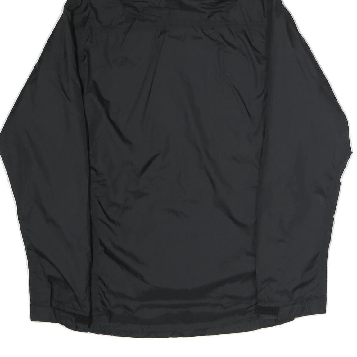 ADIDAS Mens Black Track & Field Jacket S Polyester Zip Hooded Plain Sportswear