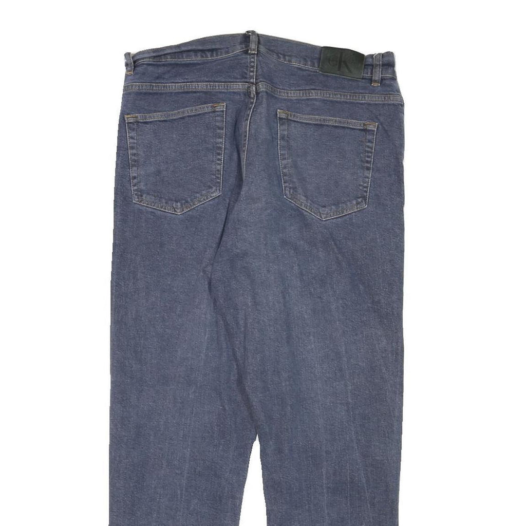 CALVIN KLEIN JEANS Womens Blue Slim Skinny Denim Medium W32 L27 Cotton Blend Zip