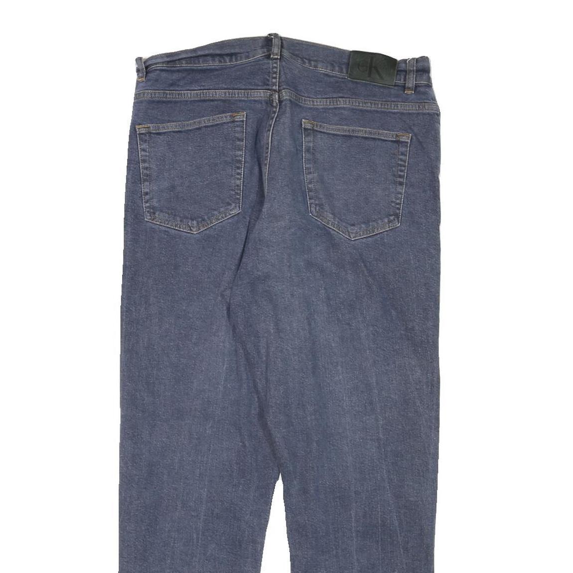 CALVIN KLEIN JEANS Womens Blue Slim Skinny Denim Medium W32 L27 Cotton Blend Zip