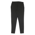 CALVIN KLEIN Womens Black Cotton Slim Straight Trousers W27 L28 Elegant Casual