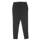 CALVIN KLEIN Womens Black Cotton Slim Straight Trousers W27 L28 Elegant Casual