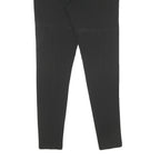 CALVIN KLEIN Womens Black Cotton Slim Straight Trousers W27 L28 Elegant Casual