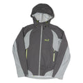 JACK WOLFSKIN Womens Black & Grey Outdoor Jacket M Polyester Blend Zip Texapore