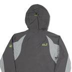 JACK WOLFSKIN Womens Black & Grey Outdoor Jacket M Polyester Blend Zip Texapore