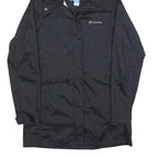COLUMBIA Womens Black Outdoor Jacket S Polyester Blend Zip Hooded Plain