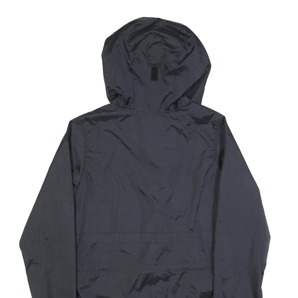 COLUMBIA Womens Black Outdoor Jacket S Polyester Blend Zip Hooded Plain