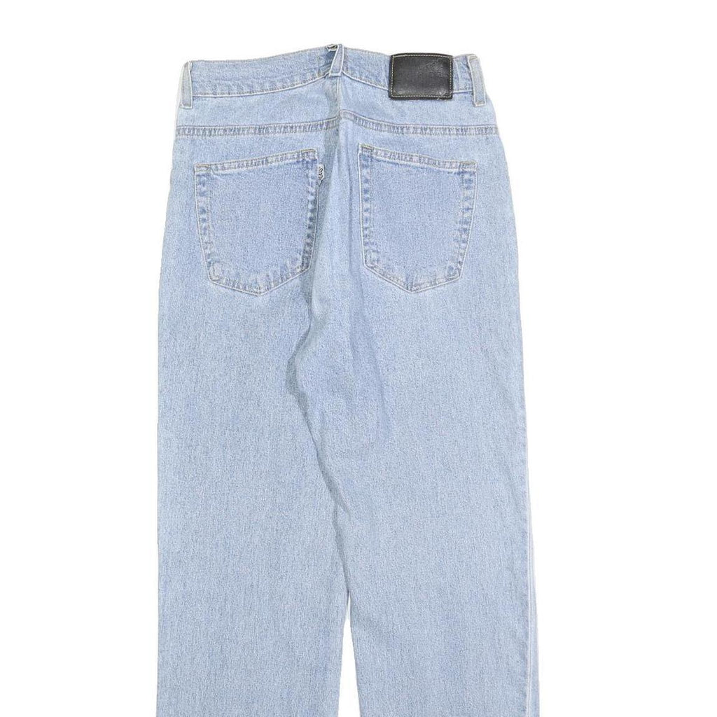 ANGEL Womens Jeans Blue Regular Straight Denim Light W26 L28 Stretch Zip