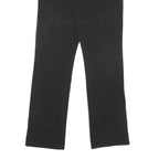 CHAPS Womens Cotton Blend Black Regular Fit Straight Leg Trousers W34 L31