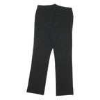 CHAPS Womens Cotton Blend Black Regular Fit Straight Leg Trousers W34 L31
