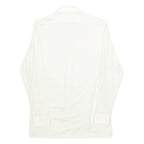 TREND Mens Plain Shirt Cream Long Sleeve M