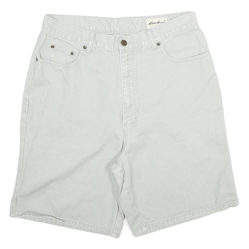 EDDIE BAUER Mens Shorts White Casual Cotton Blend XL W32 Classic Fit