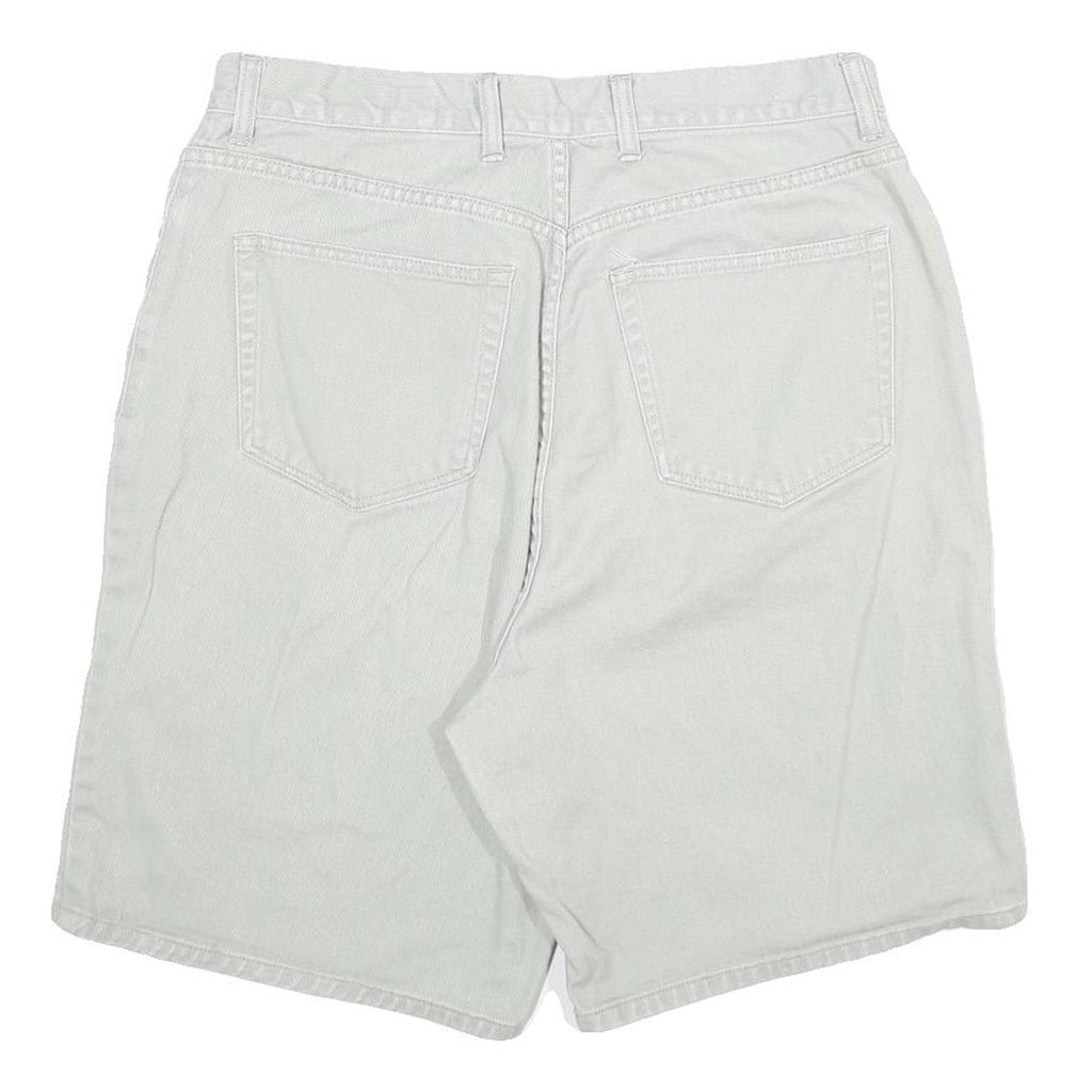 EDDIE BAUER Mens Shorts White Casual Cotton Blend XL W32 Classic Fit