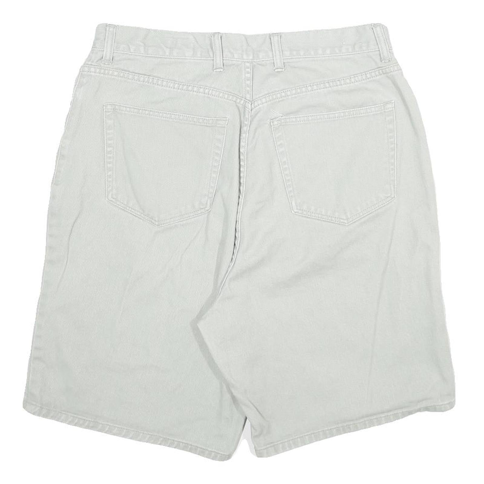 EDDIE BAUER Mens Shorts White Casual Cotton Blend XL W32 Classic Fit