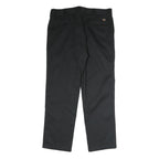 DICKIES Mens Cotton Black Regular Straight Trousers W40 L30 Workwear Zip Closure