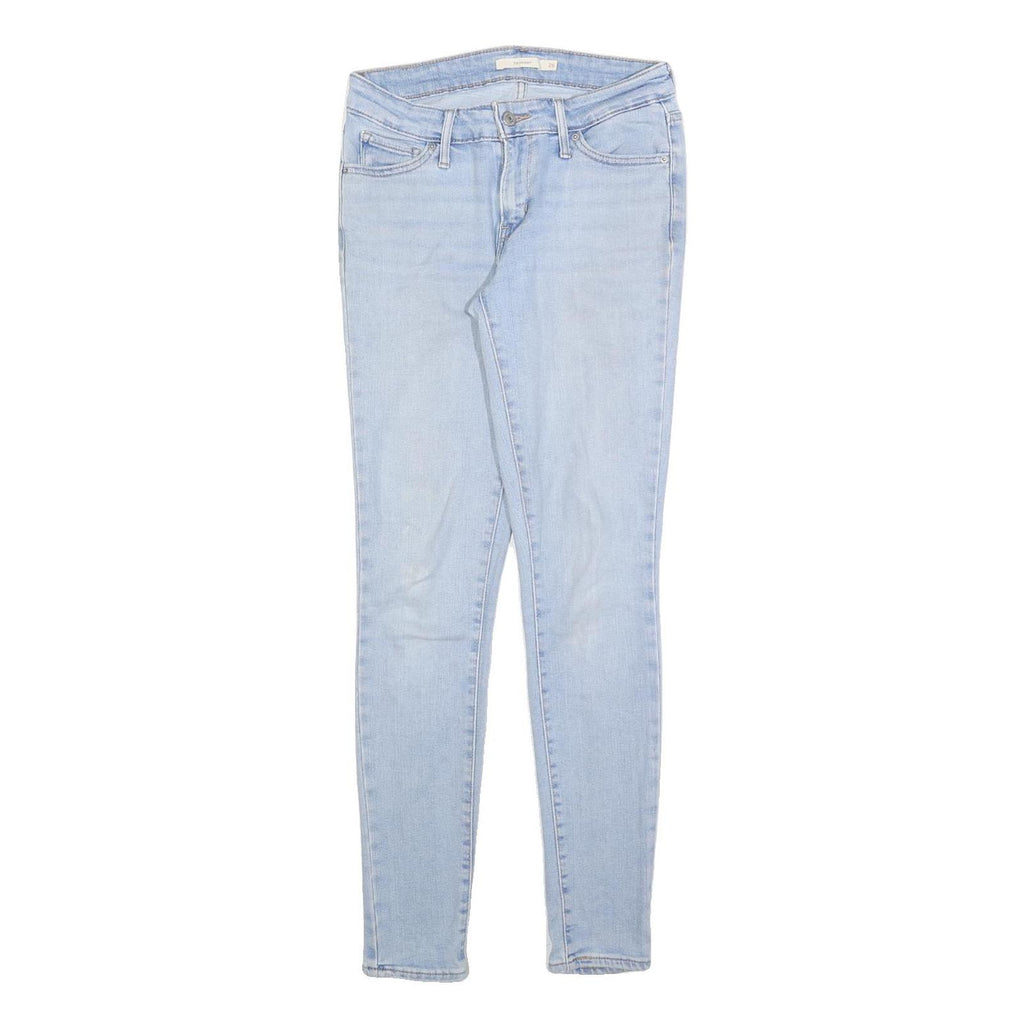 LEVI'S 711 Womens Jeans Blue Slim Skinny Denim Light W26 L30 Stretch Cotton