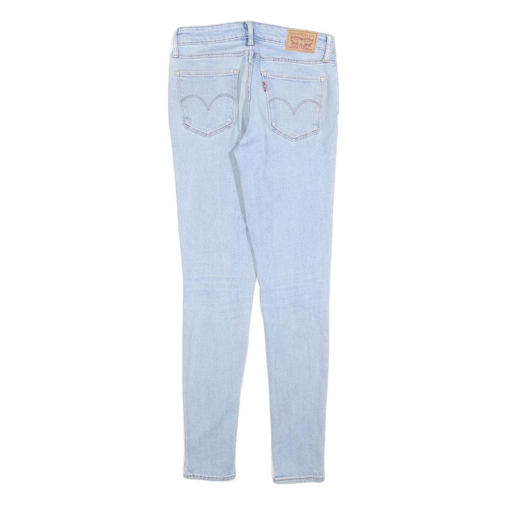 LEVI'S 711 Womens Jeans Blue Slim Skinny Denim Light W26 L30 Stretch Cotton