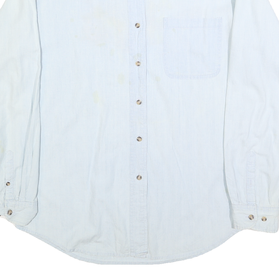 Womens Light Blue Cotton Shirt L Winnie The Pooh Characters Print Casual Relaxed