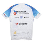 CUORE Mens White & Blue Cycling Jersey M Short Sleeve Crew Neck Blick Glencore
