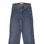 LEVI'S Womens Jeans Blue Regular Bootcut Denim Medium W25 L28 Classic Zip