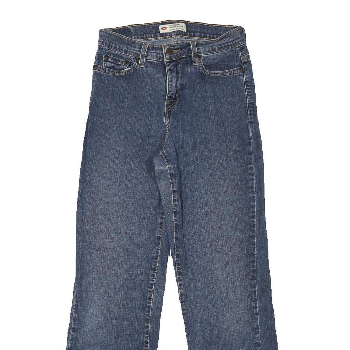 LEVI'S Womens Jeans Blue Regular Bootcut Denim Medium W25 L28 Classic Zip