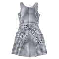 FAT FACE Womens Blue & White Gingham Cotton Blend Day Dress Sleeveless UK 8