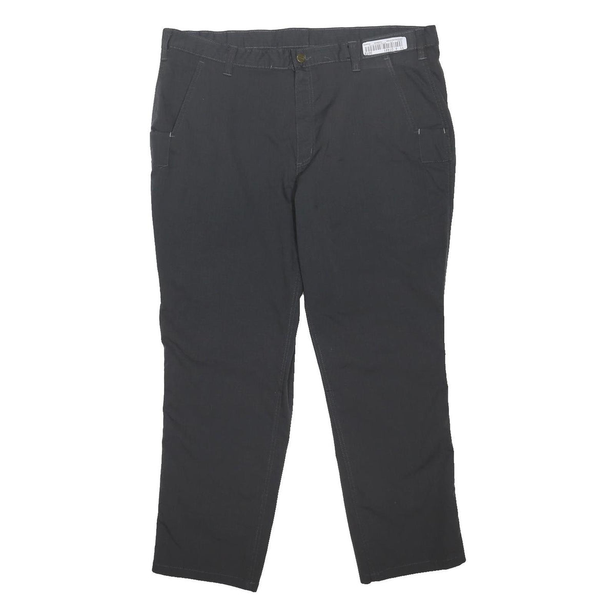 CARHARTT Mens Polyester Blend Black Regular Straight Trousers W42 L30 Workwear