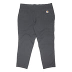 CARHARTT Mens Polyester Blend Black Regular Straight Trousers W42 L30 Workwear