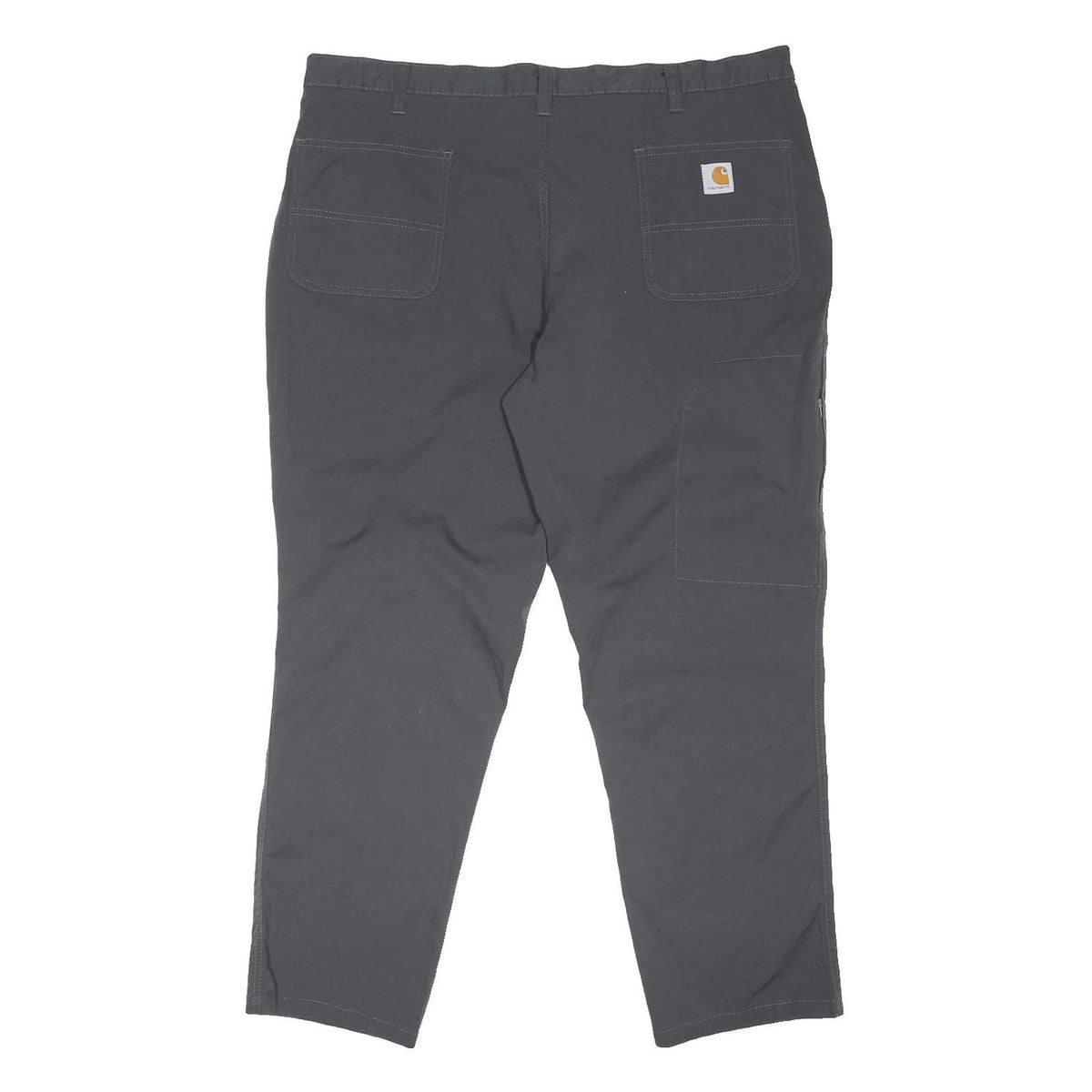 CARHARTT Mens Polyester Blend Black Regular Straight Trousers W42 L30 Workwear