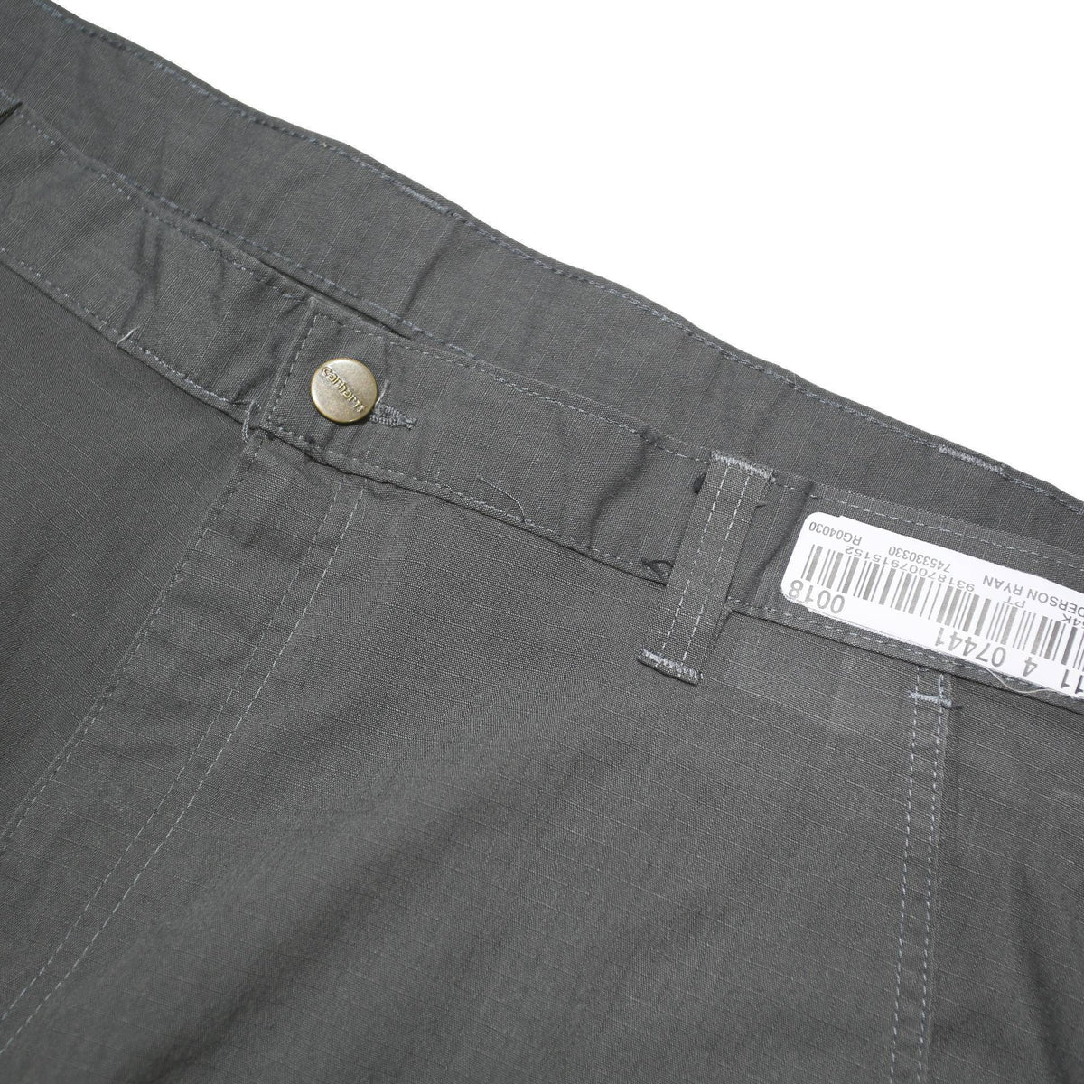 CARHARTT Mens Polyester Blend Black Regular Straight Trousers W42 L30 Workwear