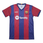 FCB Mens Blue & Maroon Football Shirt S Short Sleeve V-Neck Spotify Logo
