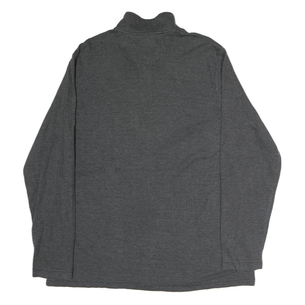 CHAPS Mens Grey 1/4 Zip XL Cotton Pullover Sweatshirt Casual