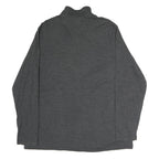 CHAPS Mens Grey 1/4 Zip XL Cotton Pullover Sweatshirt Casual
