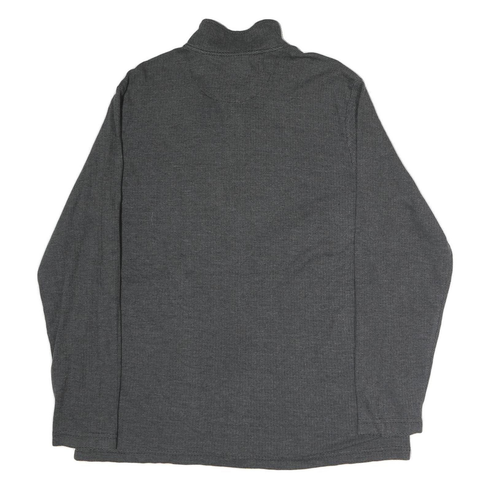 CHAPS Mens Grey 1/4 Zip XL Cotton Pullover Sweatshirt Casual
