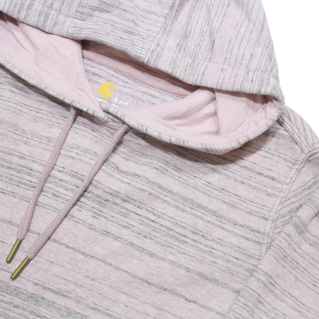 CARHARTT Womens Pink Hoodie Pullover UK 6 Cotton Blend Casual