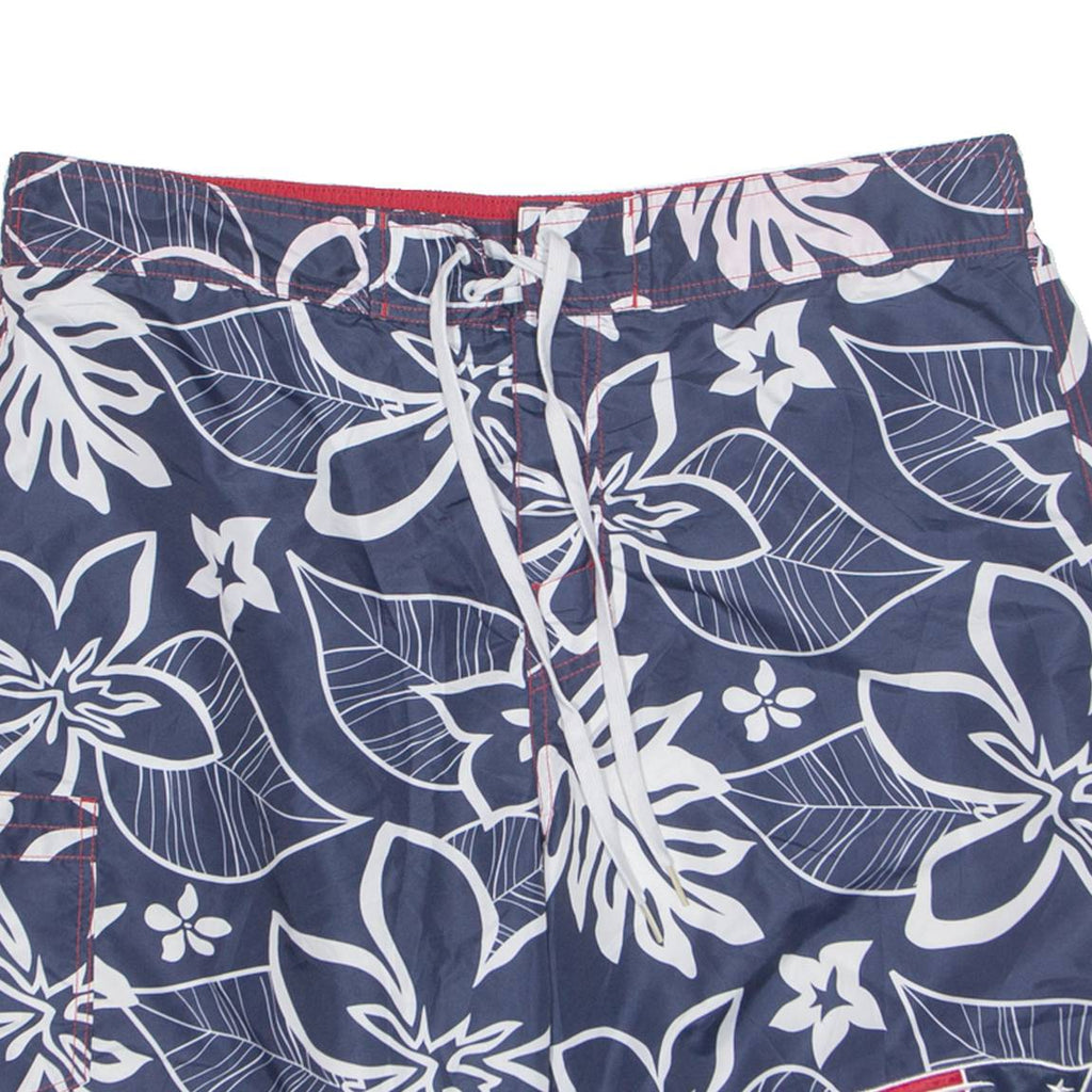 NFL New England Patriots Mens Swimming Shorts Blue Relaxed Floral XL W34