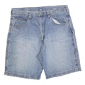 WRANGLER Mens Denim Blue Casual Shorts L W36 Carpenter Style Pockets